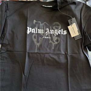 Palm Angels Black Graphic Tee